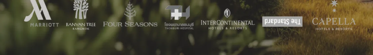 ลูกค้าที่ไว้วางใจ Ecotech: Marriott, Banyan Tree, Four Seasons, InterContinental, The Standard, Capella และโรงพยาบาลชั้นนำ