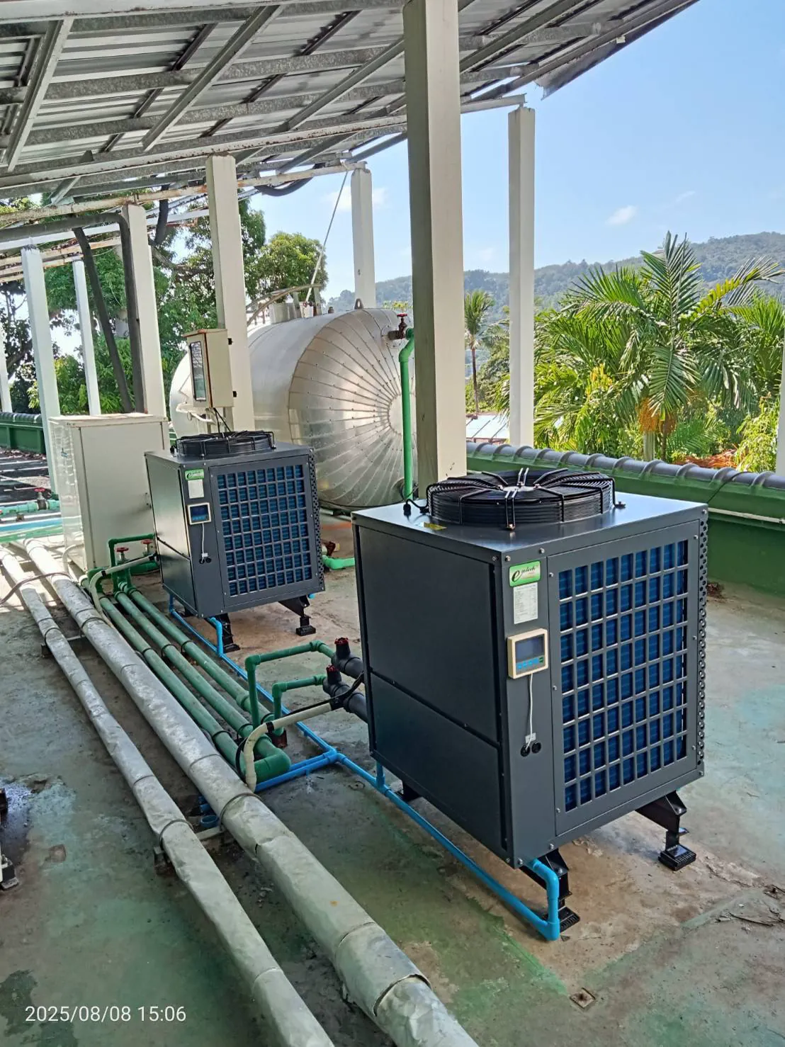 ติดตั้ง Ecotech Heat Pump 500 ลิตร/ชม. 2 เครื่อง โรงแรม 5 ดาว หาดป่าตอง ภูเก็ต (ชุดที่สองของโรงแรม)