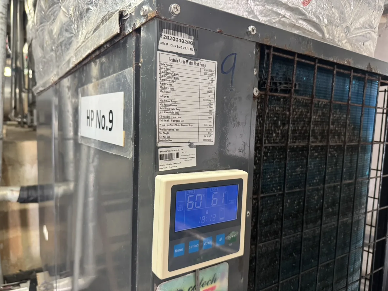 บริการซ่อม-ดูแล Ecotech Heat Pump โรงแรม 5 ดาว 144 ห้อง หาดไม้ขาว จ.ภูเก็ต - รูปที่ 2