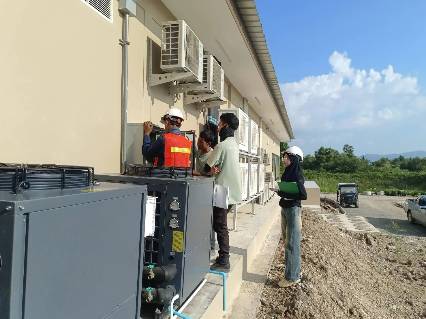 ส่งมอบงานระบบน้ำร้อน Ecotech Heat Pump 500 L/hr พร้อมถังเก็บน้ำร้อน 1,500 ลิตร — โครงการ Tri Vananda (พูลวิลล่า & เวลเนส) จ.ภูเก็ต